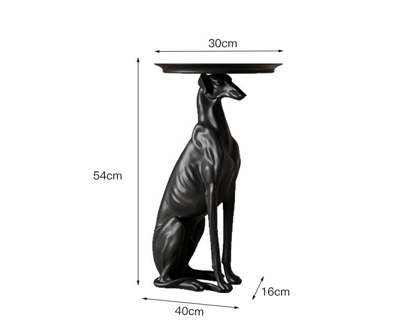 GreyHound Dog Side Table