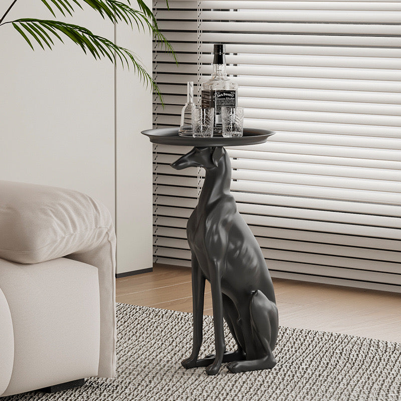 GreyHound Dog Side Table