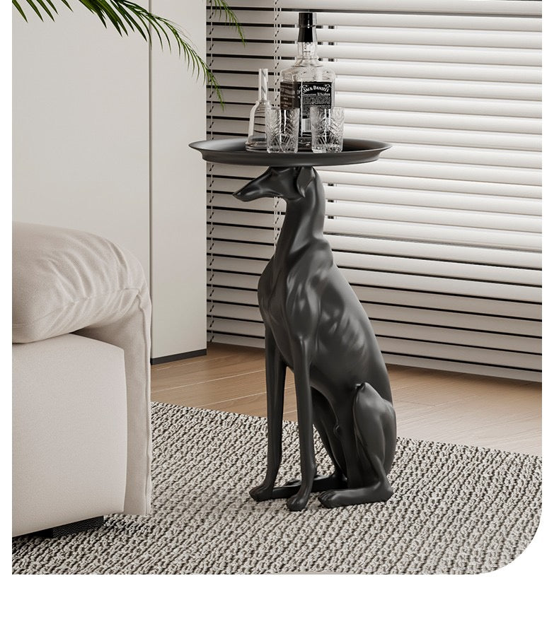 GreyHound Dog Side Table
