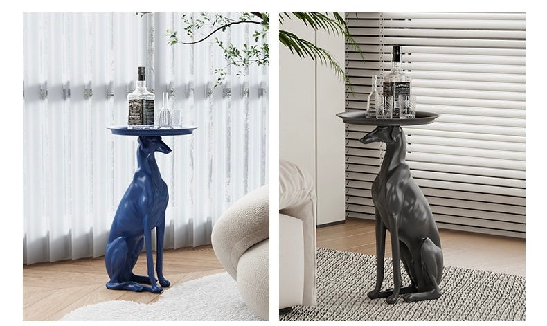 GreyHound Dog Side Table