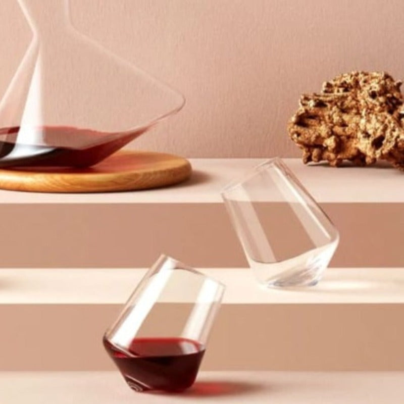 Balance Wine Glass - Set of 2-MADE IN TURKEY