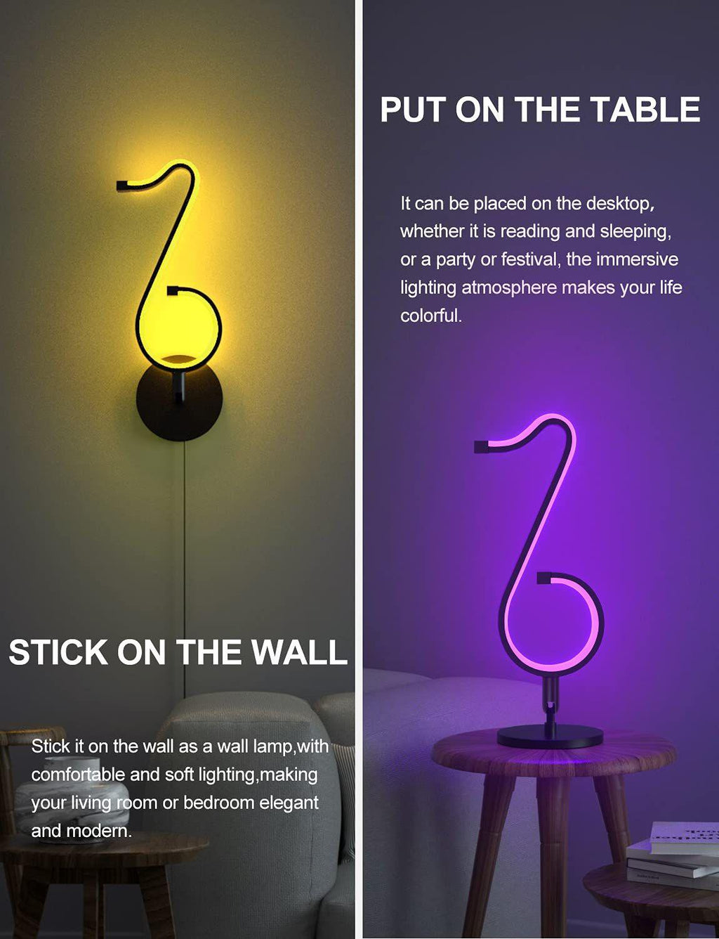 LED SMART MUSICAL NOTE LIGHT – Smokey Cocktail