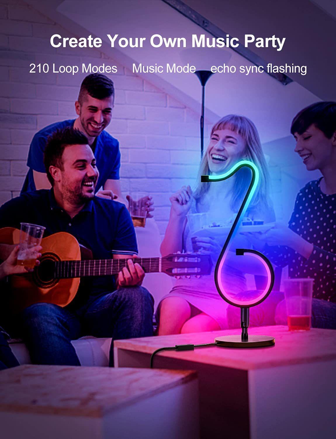 LED SMART MUSICAL NOTE LIGHT - Smokey Cocktail