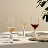 HANDCRAFTED WINE CRYSTAL GLASS-SET OF 2 - MADE IN TURKEY