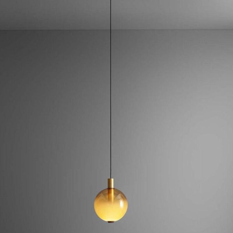 MODERN GLOBE LED PENDANT LIGHT - Smokey Cocktail