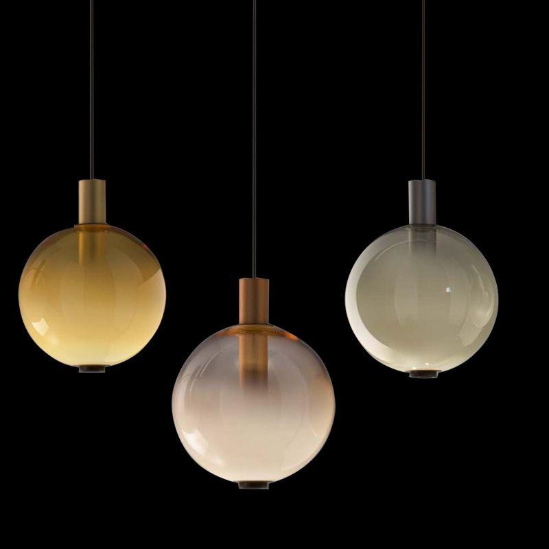 MODERN GLOBE LED PENDANT LIGHT - Smokey Cocktail