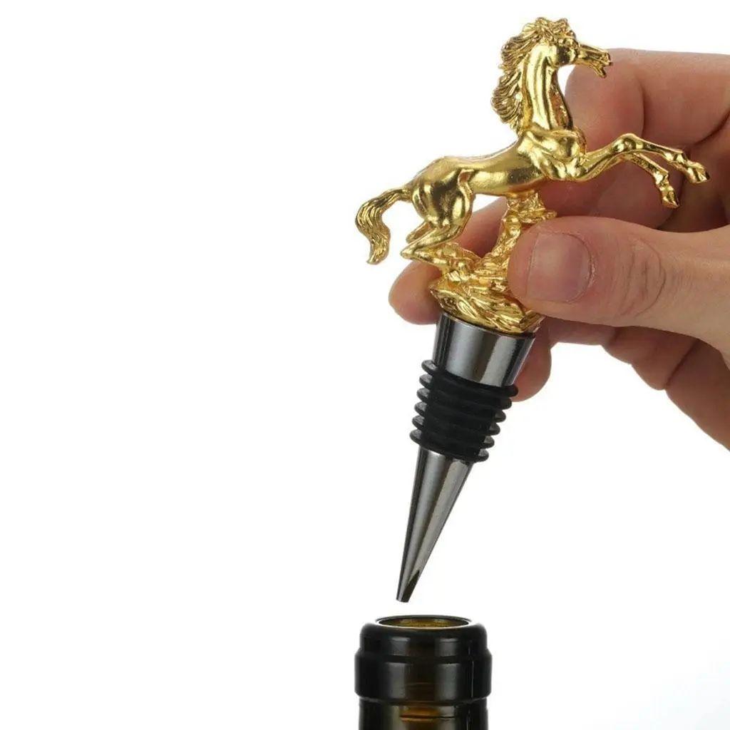 Galloping Horse Bottle Stopper - Set Of 2 - Smokey Cocktail