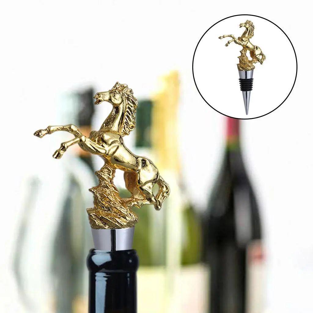 Galloping Horse Bottle Stopper - Set Of 2 - Smokey Cocktail