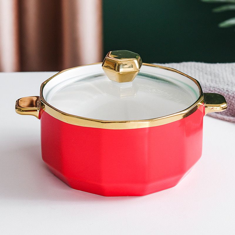 Ceramic Covered Dish - Smokey Cocktail