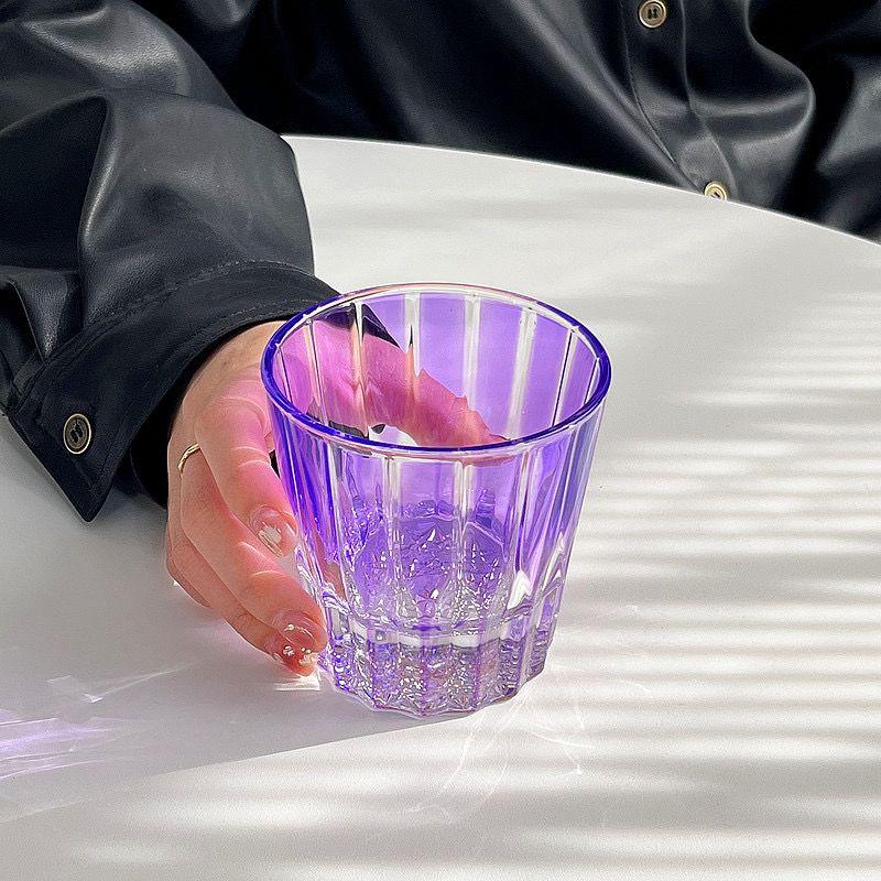 CRYSTAL COLORED GLASSES - SET OF 6