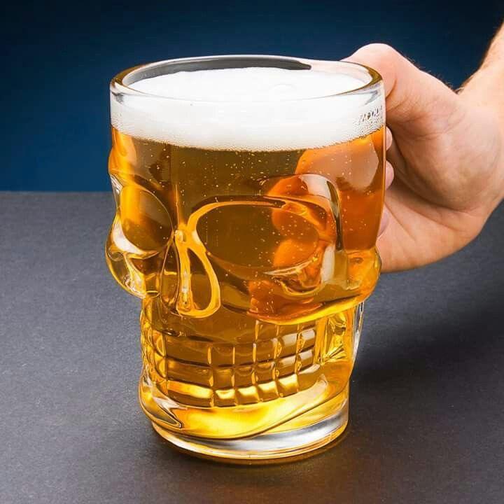 Skull Beer Mug - Set of 4