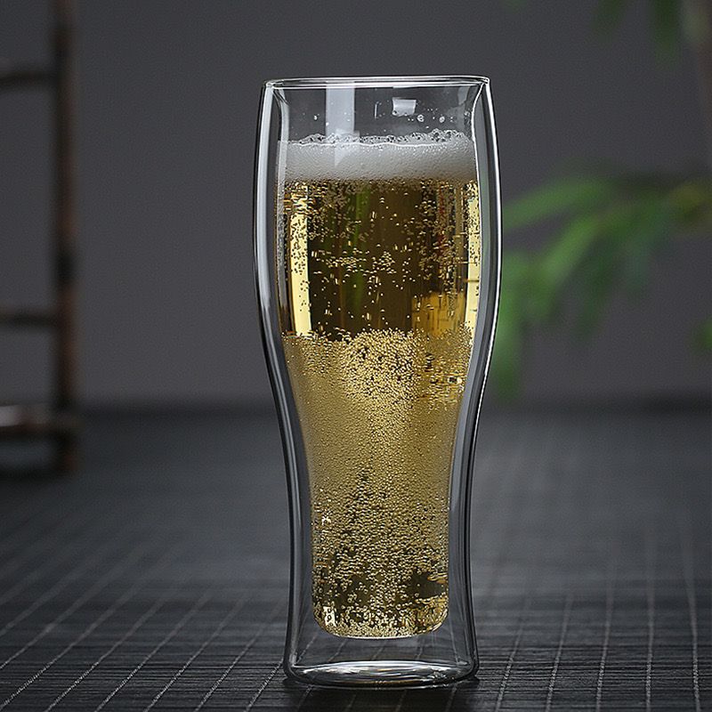 Double Insulation Beer Glass