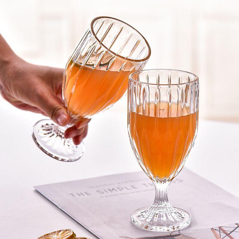 Wide Striped Coffee Glass- Set of 6