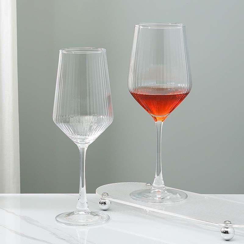 Sleek Stripe Wine Goblet - Set Of 6