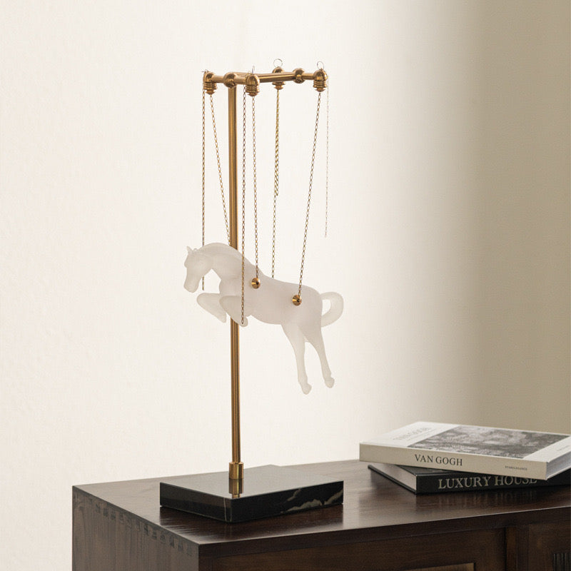 LUXURY FLYING HORSE TABLE DECOR