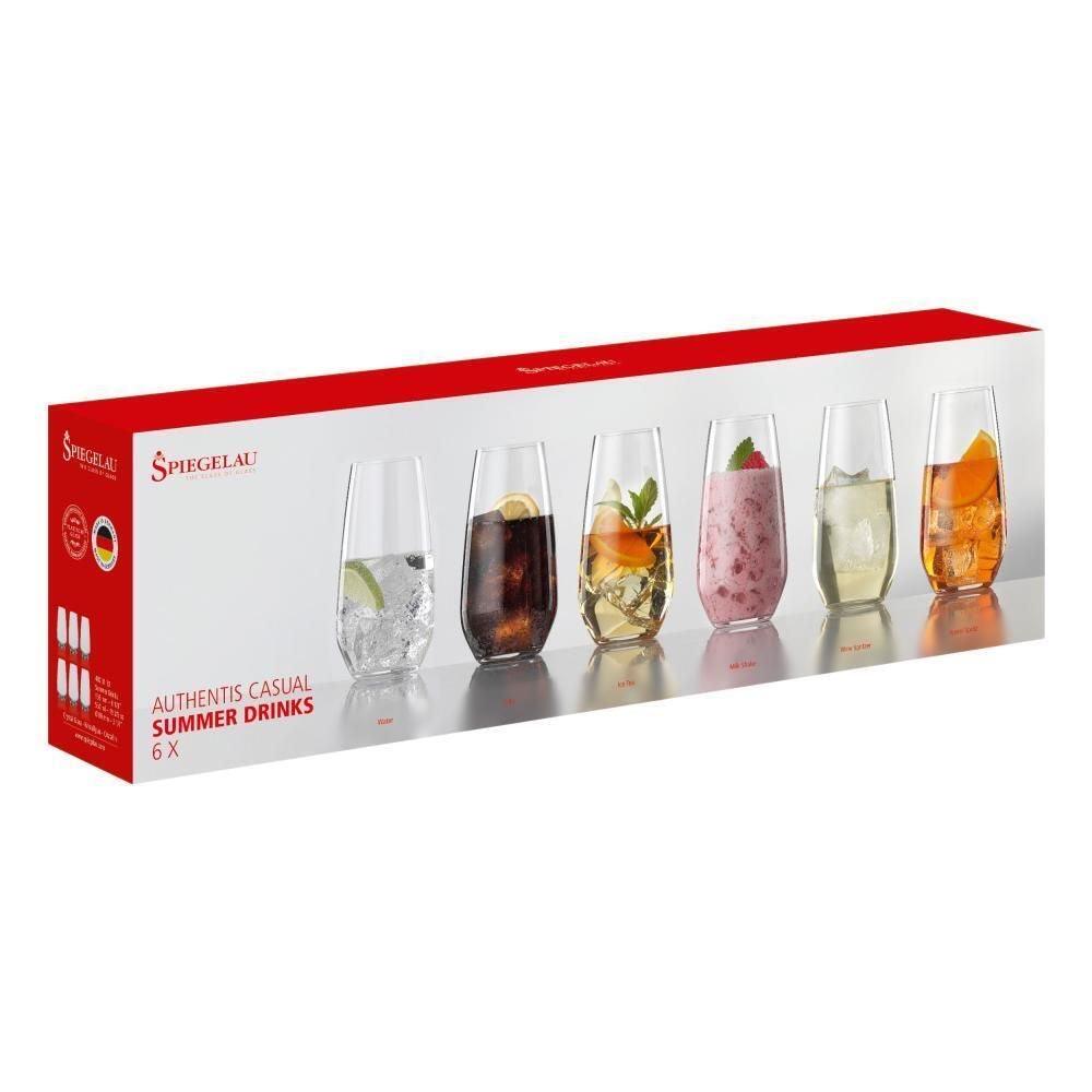 SUMMER DRINKS TALL GLASS - SET OF 6 - Smokey Cocktail