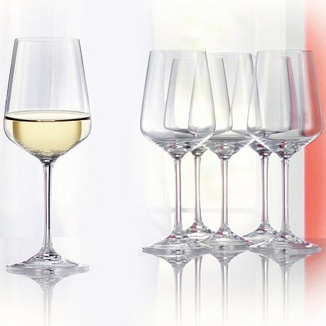 SPIEGELAU WHITE WINE STYLE CRYSTAL GLASS - SET OF 6 - MADE IN GERMANY