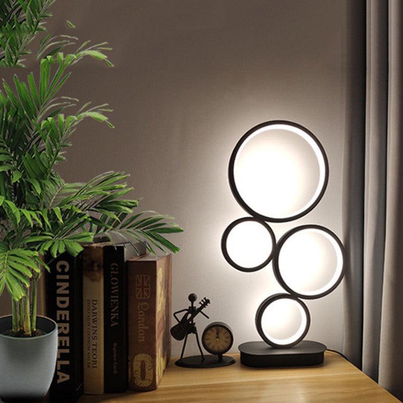 MODERN ROUND LED LAMP - Smokey Cocktail