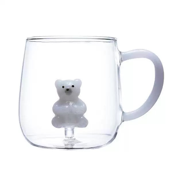 Teddy Inside Coffee Mug - Set Of 2