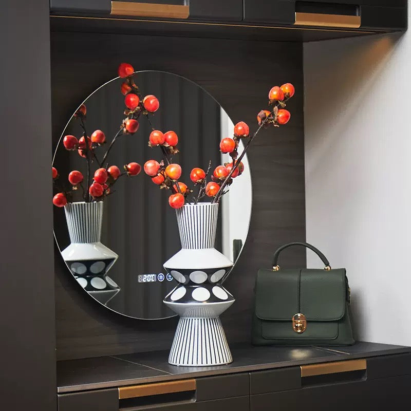 Black & White Decorative Vase