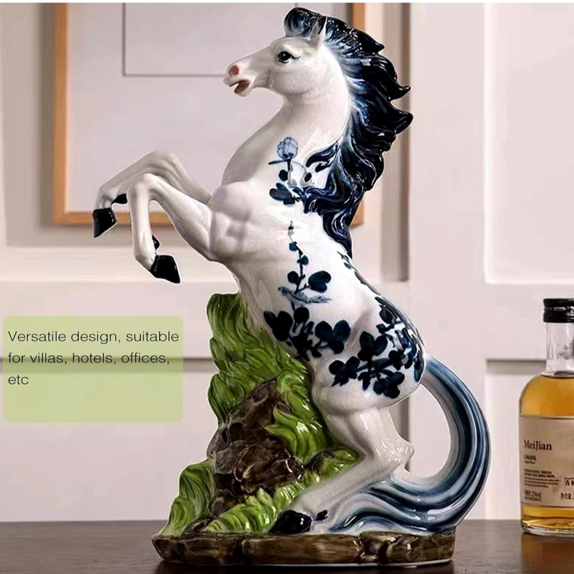 Porcelain White Grace Horse Decor