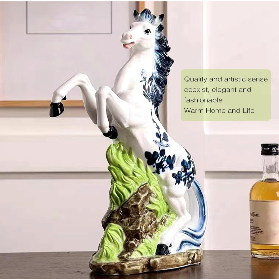 Porcelain White Grace Horse Decor