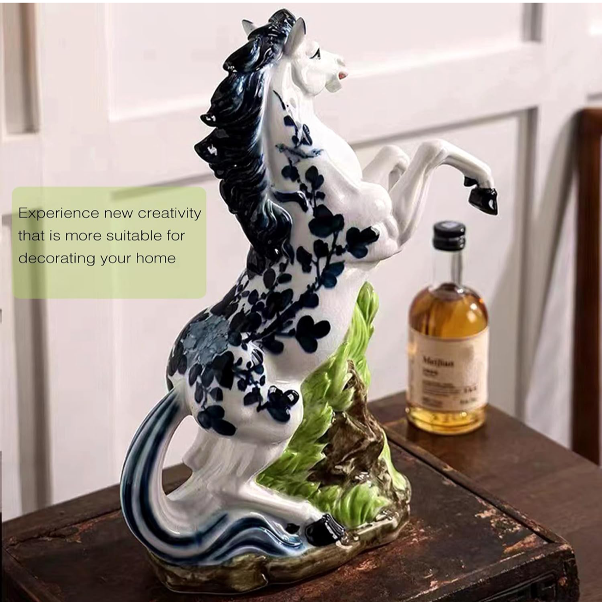 Porcelain White Grace Horse Decor