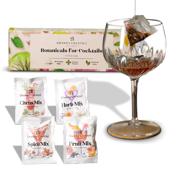 GIN & COCKTAIL BOTANICALS PREMIUM GIFT SET - 20 INFUSION BAGS