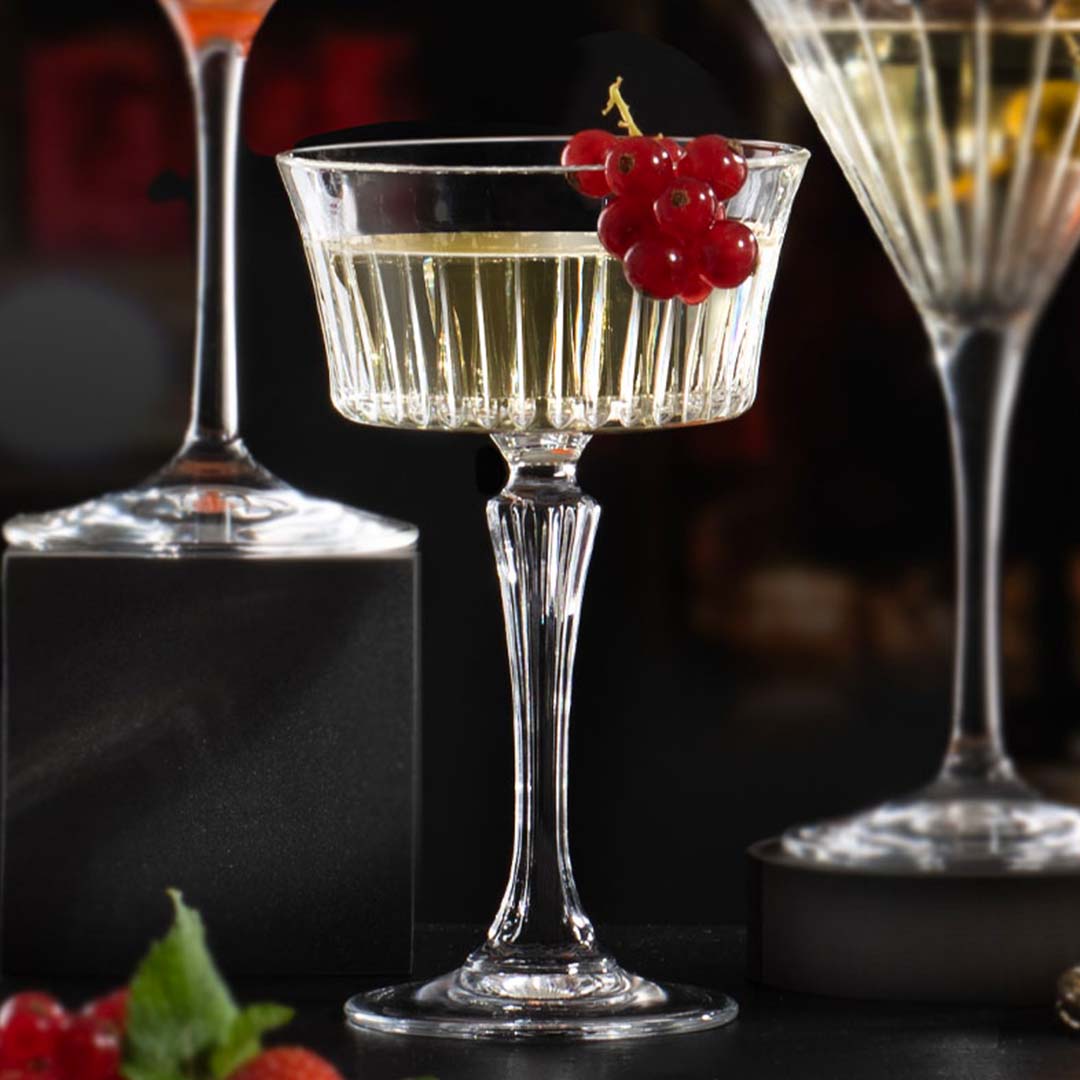 Made In Italy - Timeless Crystal Champagne Coupe Glass - Set of 6