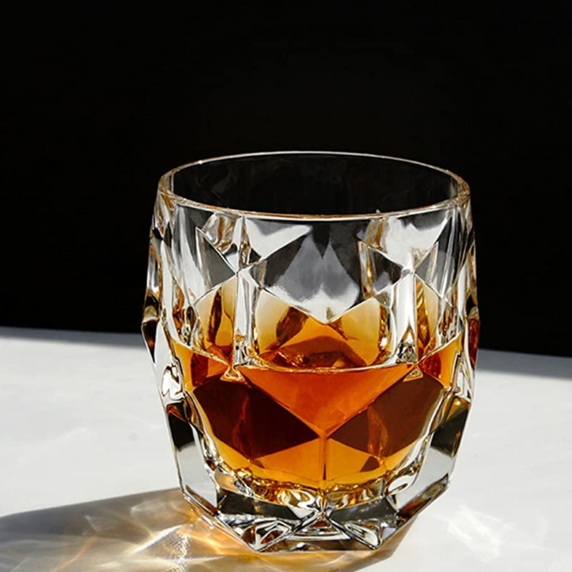 Geometric 3D Whiskey Glass - Set Of 6