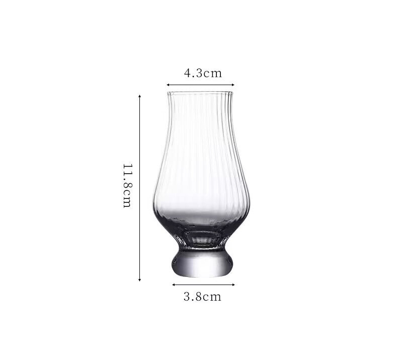 SELF STRIPED SINGLE MALT TASTING GLASS - Set Of 6