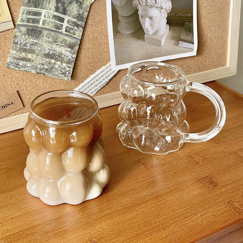 BUBBLE TEXTURED MUG - SET OF 2 - Smokey Cocktail