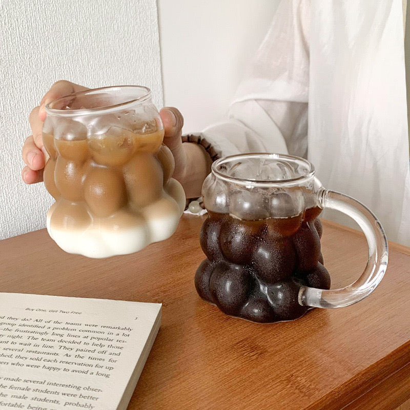 BUBBLE TEXTURED MUG - SET OF 2 - Smokey Cocktail