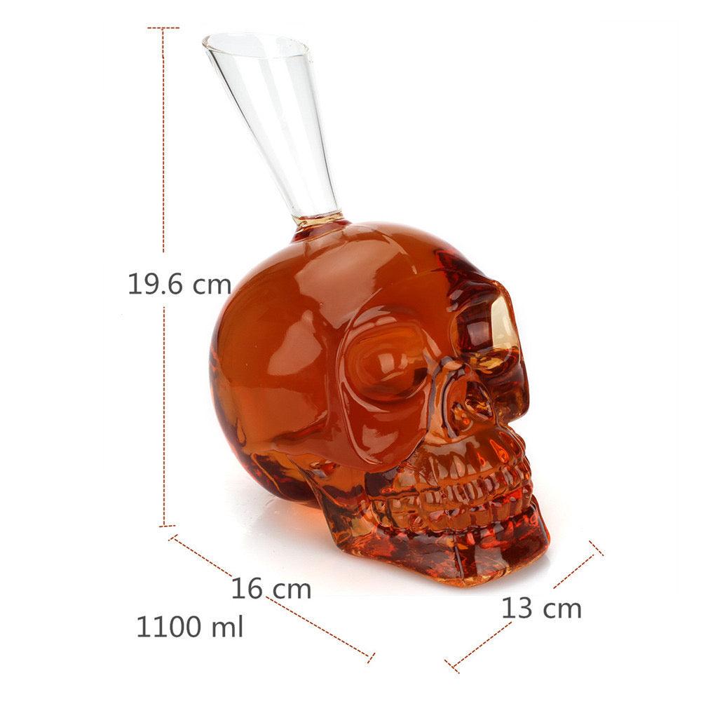 SKULL SHAPE WINE DECANTER - HAND MADE - Smokey Cocktail