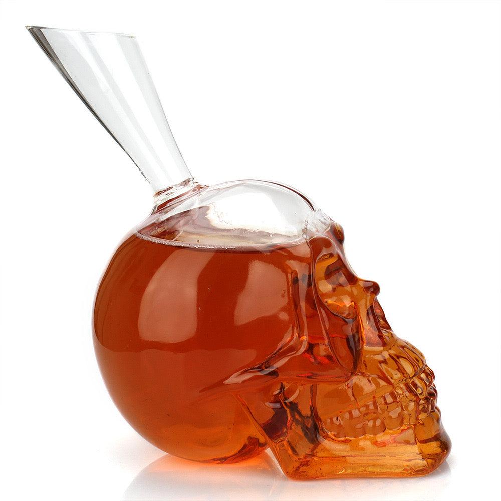 SKULL SHAPE WINE DECANTER - HAND MADE - Smokey Cocktail