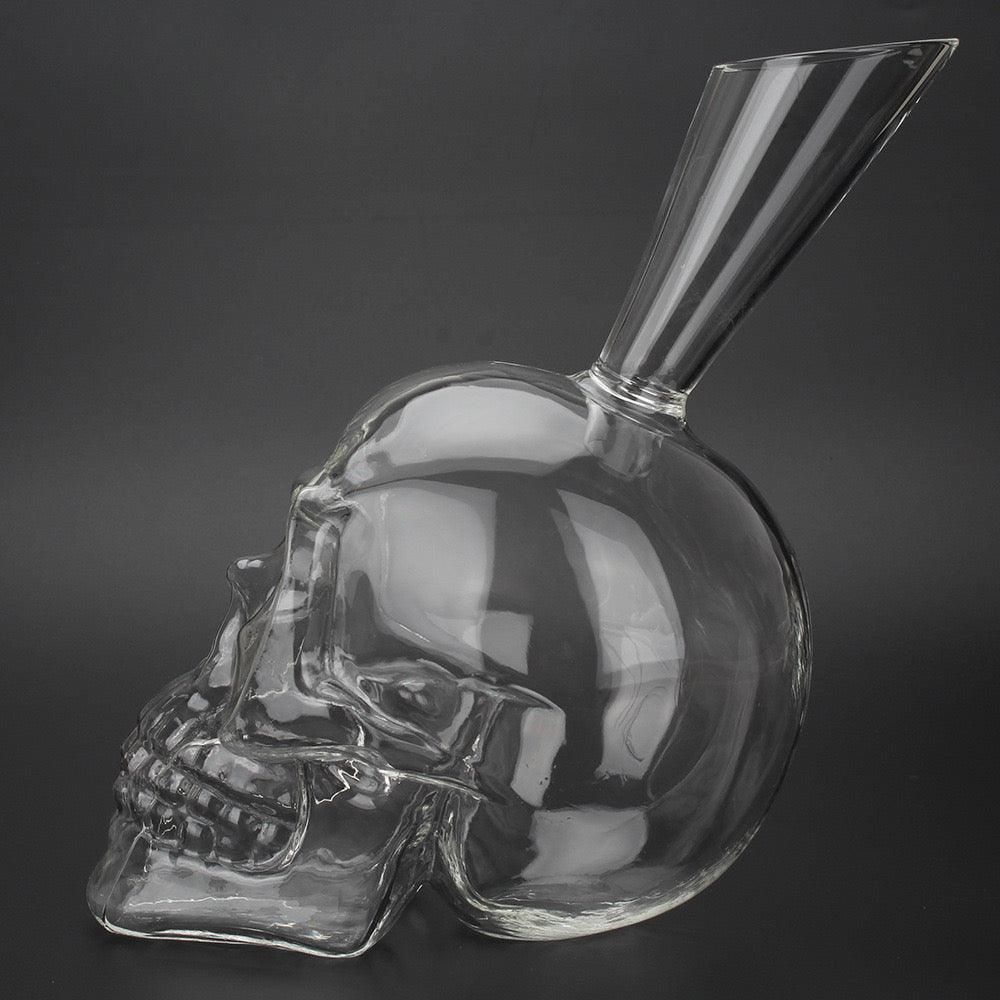 SKULL SHAPE WINE DECANTER - HAND MADE - Smokey Cocktail