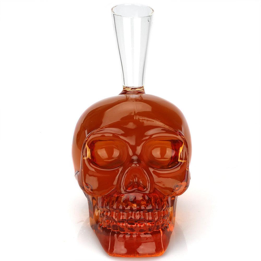SKULL SHAPE WINE DECANTER - HAND MADE - Smokey Cocktail