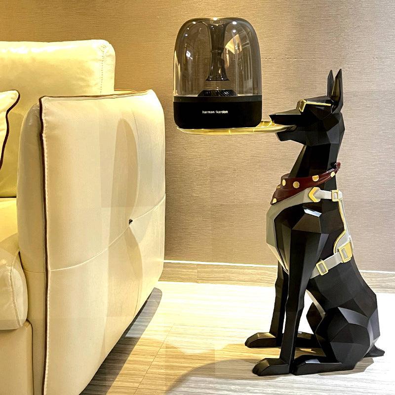 DOBERMAN BUTLER SCULPTURE - Smokey Cocktail