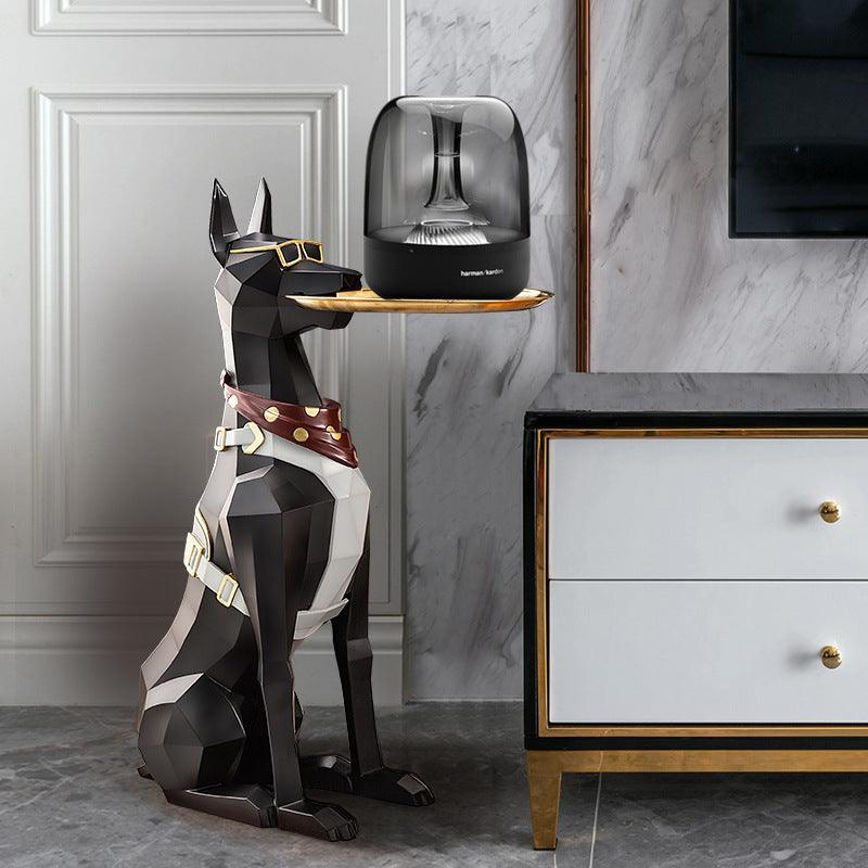 DOBERMAN BUTLER SCULPTURE - Smokey Cocktail