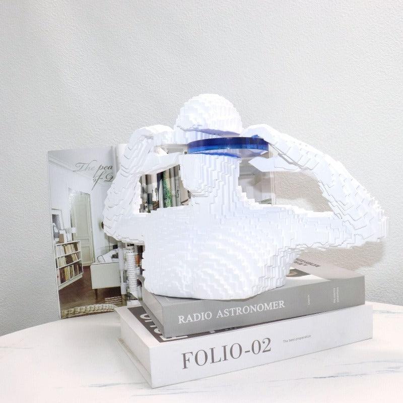 BUILDING BLOCK RESIN SCULPTURE - Smokey Cocktail