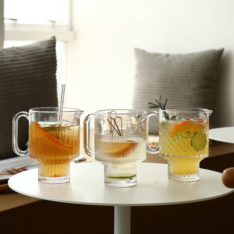 VINTAGE DIAMOND GLASS