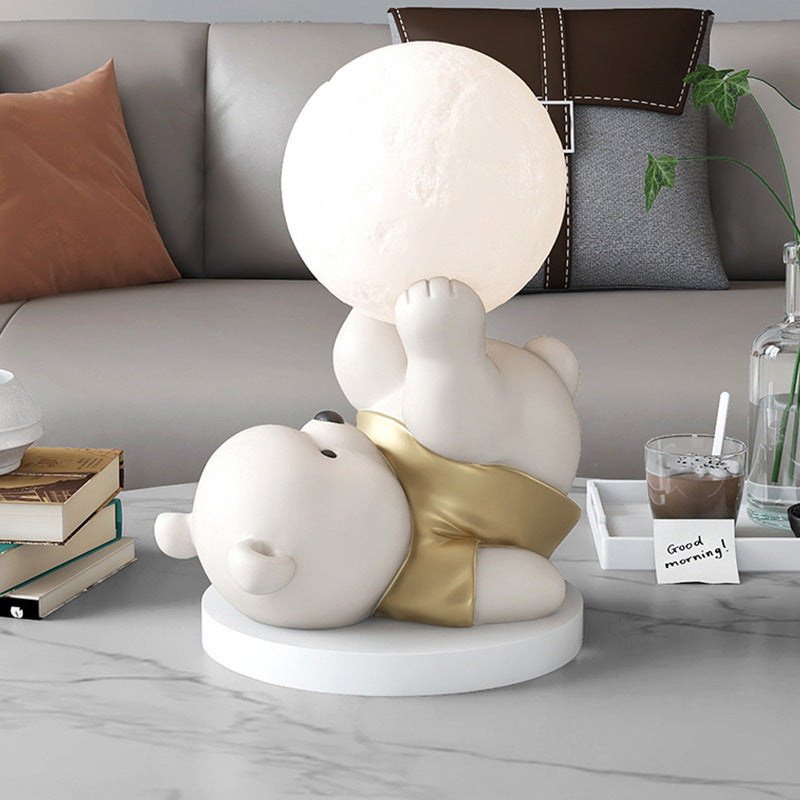 CUTE BEAR DECOR AND LED TABLE LAMP