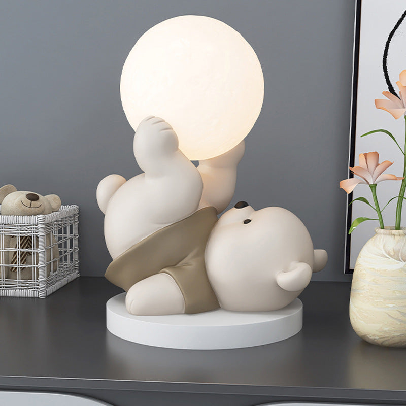 CUTE BEAR DECOR AND LED TABLE LAMP