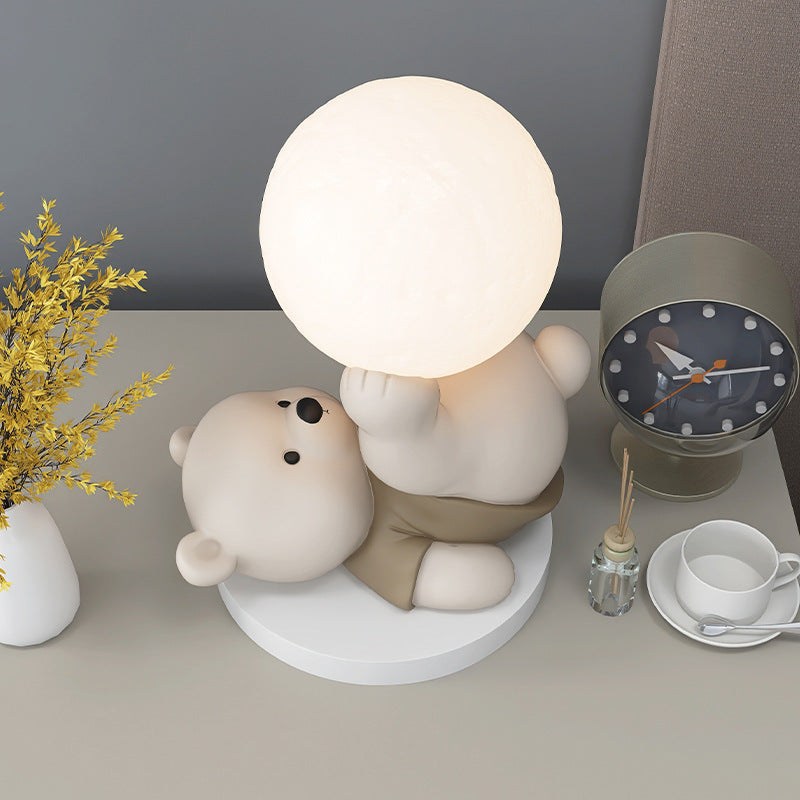 CUTE BEAR DECOR AND LED TABLE LAMP