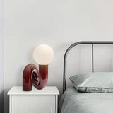 MODERN ART CURVED TABLE LAMP