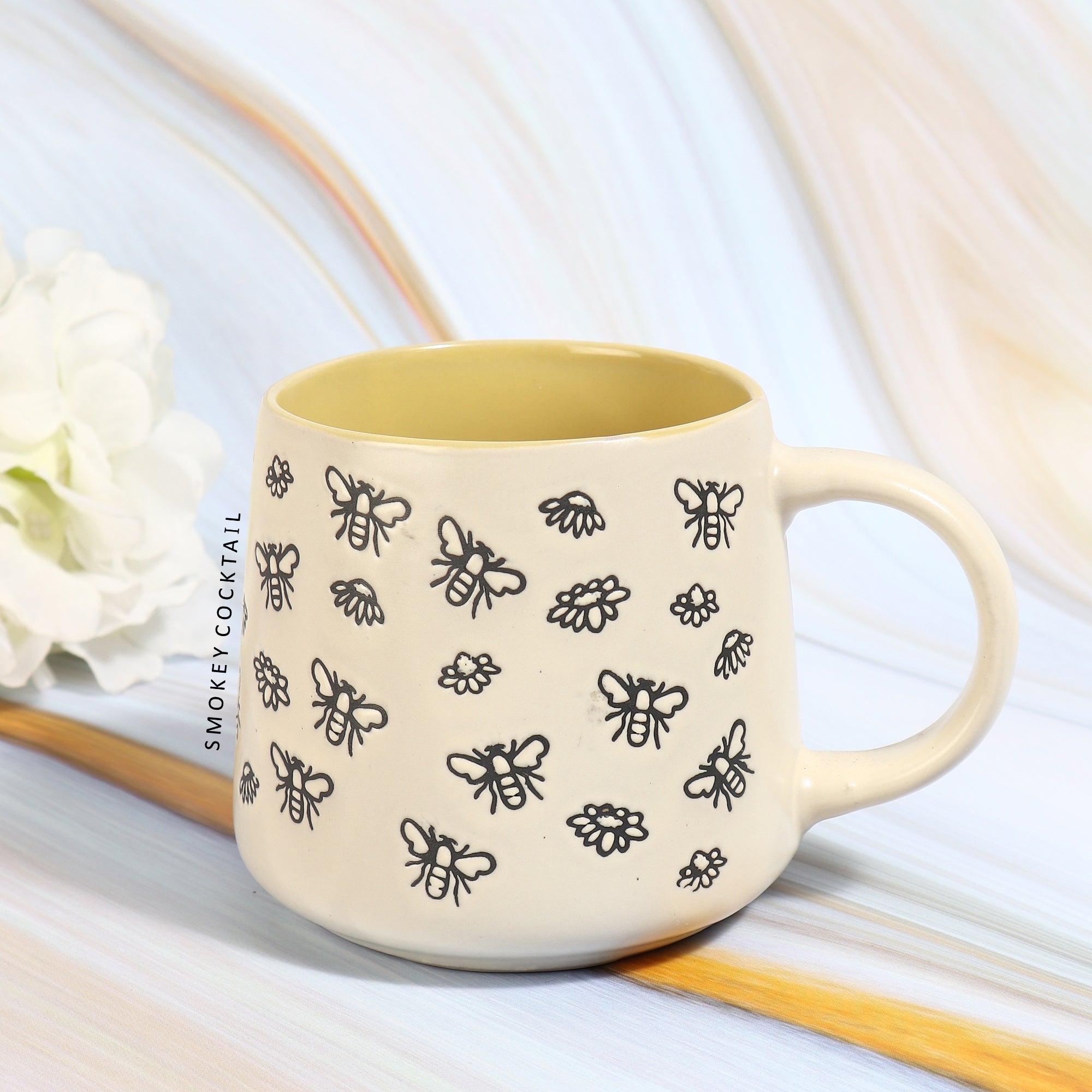 Tiny Pattern Coffee Mugs - Set Of 4