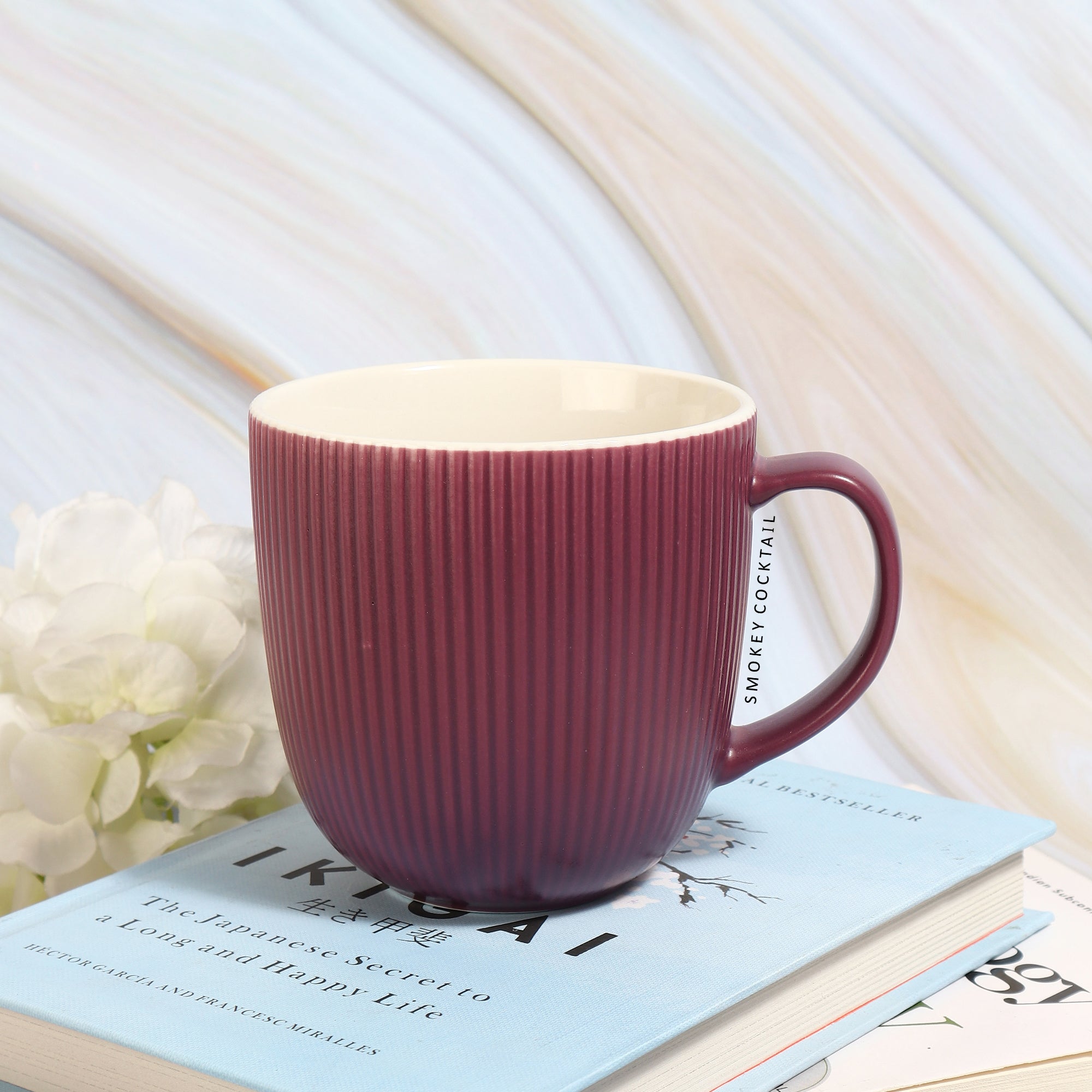 Classic Self-Stripe Mugs - Set Of 4