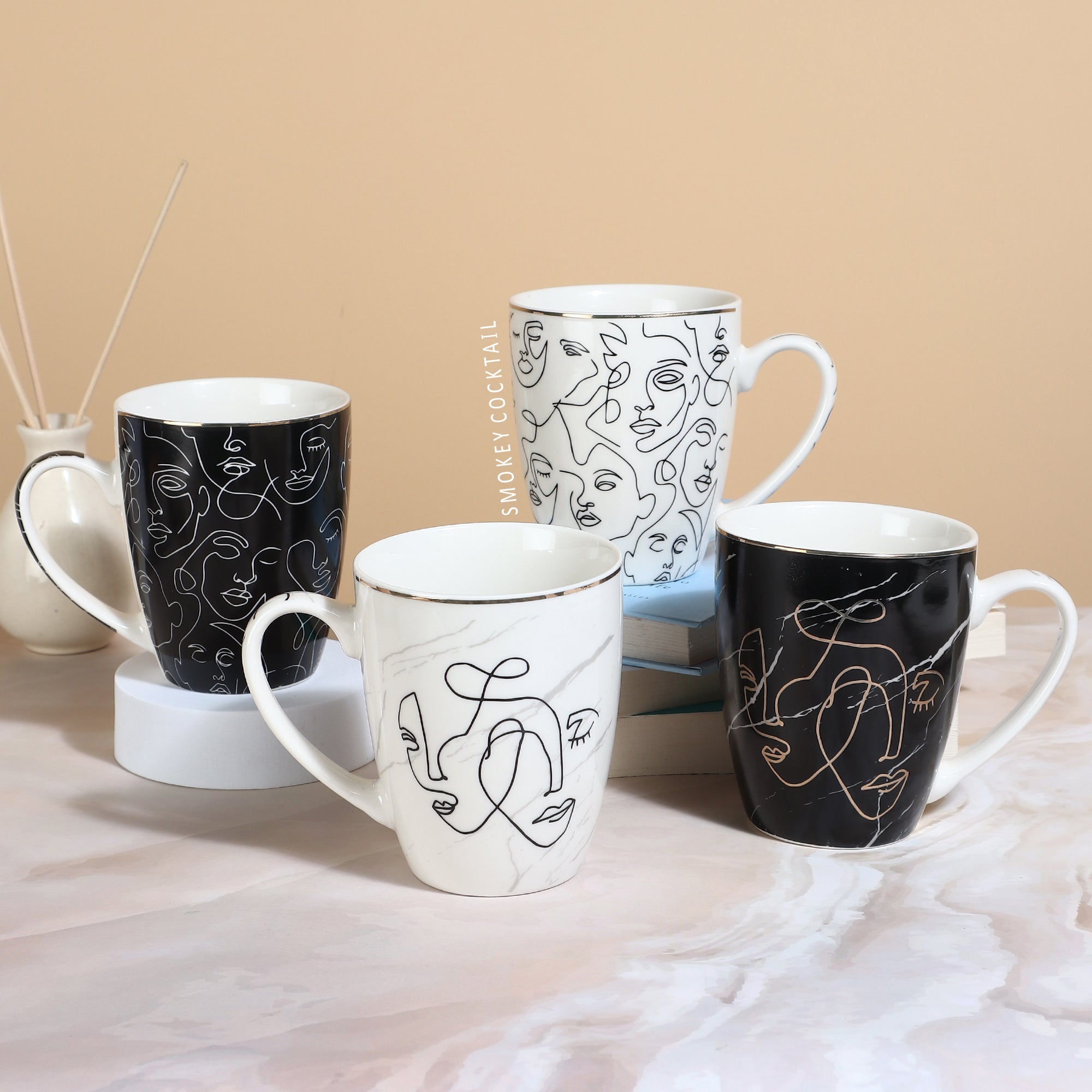 CREATIVE FACE MUG - SET OF 2