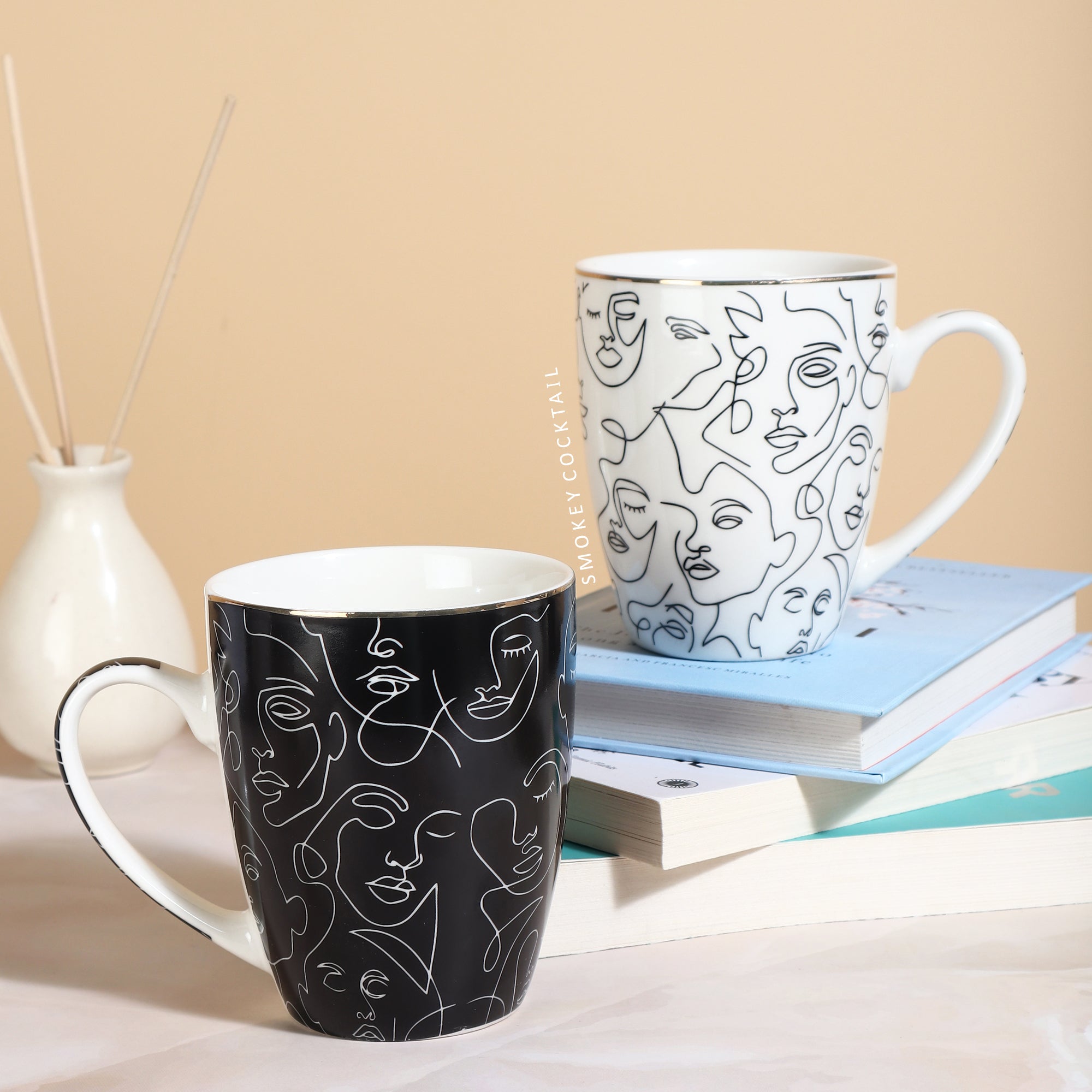 CREATIVE FACE MUG - SET OF 2