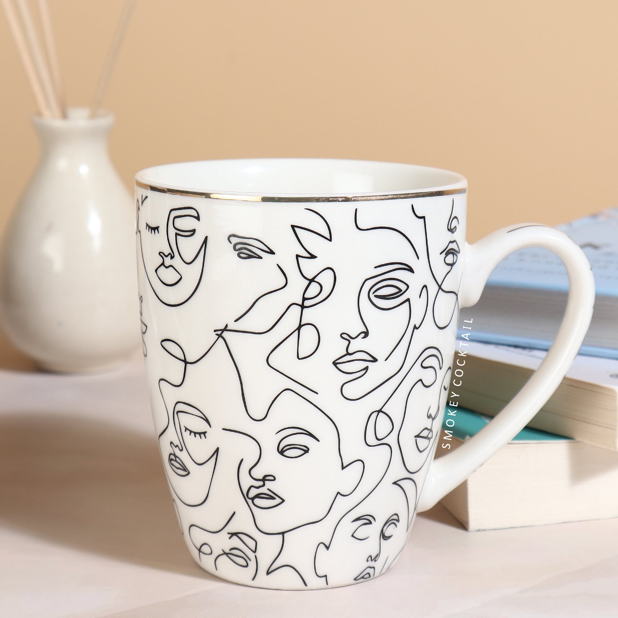 CREATIVE FACE MUG - SET OF 2
